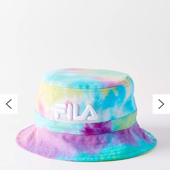 NWOT Fila Vibrant Blue and Pink Tie-Dye Hat - Picture 11 of 11